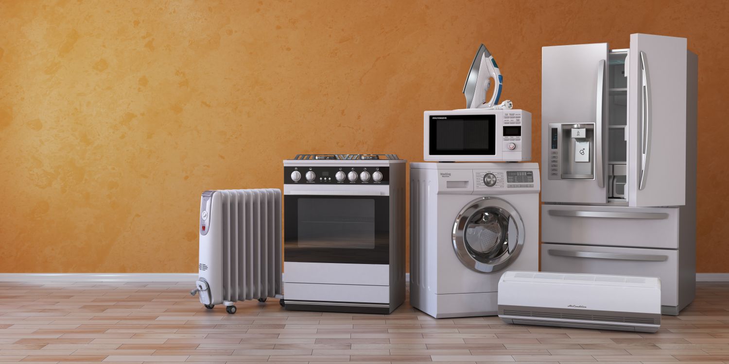 set of household appliances